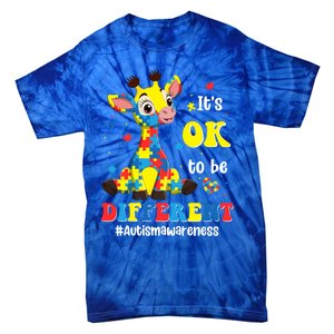 Autism Awareness Cute Giraffe Animals Cute Gift Tie-Dye T-Shirt