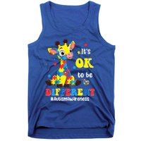 Autism Awareness Cute Giraffe Animals Cute Gift Tank Top