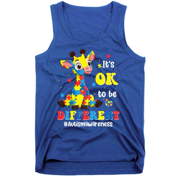 Autism Awareness Cute Giraffe Animals Cute Gift Tank Top