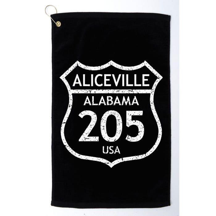 Alabama Area Code 205 Aliceville Al Home State Golf Towel