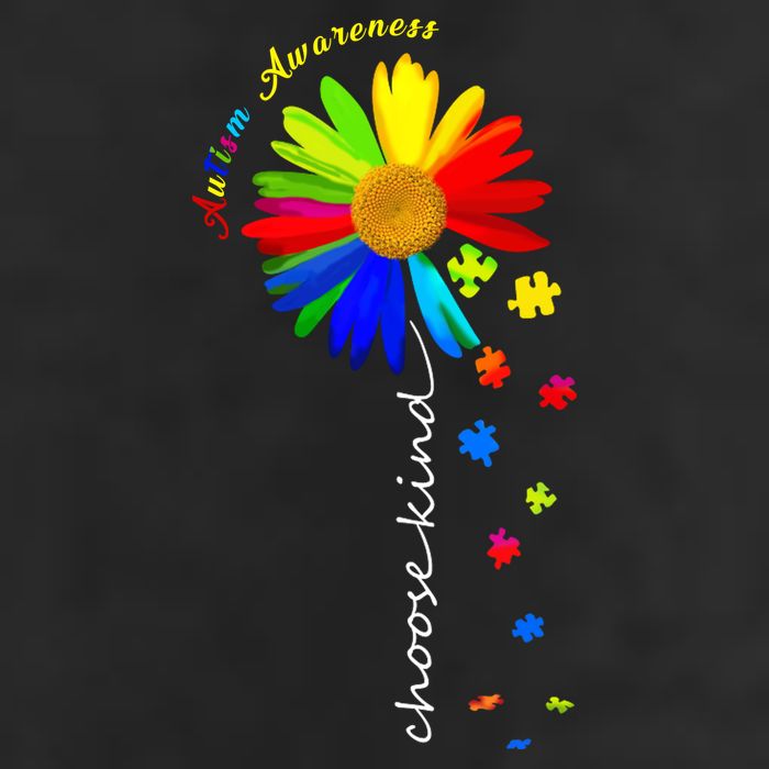 Autism Awareness Choose Kind Sunflower Puzzle Adult Drive Performance Visor