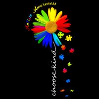 Autism Awareness Choose Kind Sunflower Puzzle Wool Snapback Cap