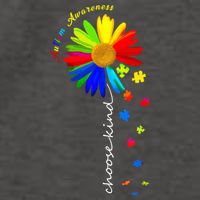 Autism Awareness Choose Kind Sunflower Puzzle Vector Backpack