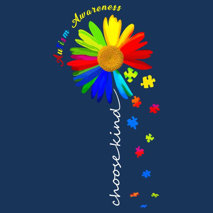 Autism Awareness Choose Kind Sunflower Puzzle Sustainable Bucket Hat