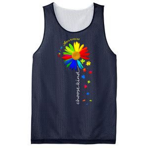 Autism Awareness Choose Kind Sunflower Puzzle Mesh Reversible Basketball Jersey Tank