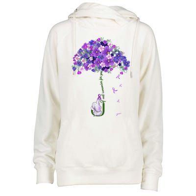 Alzheimer Awareness Cute Elephant I Will Remember For You Womens Funnel Neck Pullover Hood