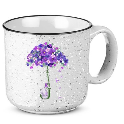 Alzheimer Awareness Cute Elephant I Will Remember For You 15oz Campfire Ceramic Mug