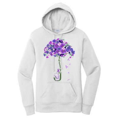 Alzheimer Awareness Cute Elephant I Will Remember For You Women's Pullover Hoodie