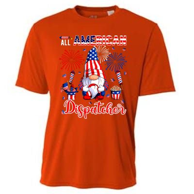 All American Costume Dispatcher 4th Of July Job Team Cooling Performance Crew T-Shirt