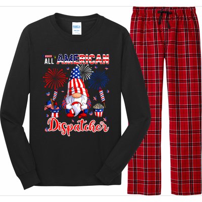 All American Costume Dispatcher 4th Of July Job Team Long Sleeve Pajama Set