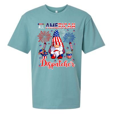 All American Costume Dispatcher 4th Of July Job Team Sueded Cloud Jersey T-Shirt