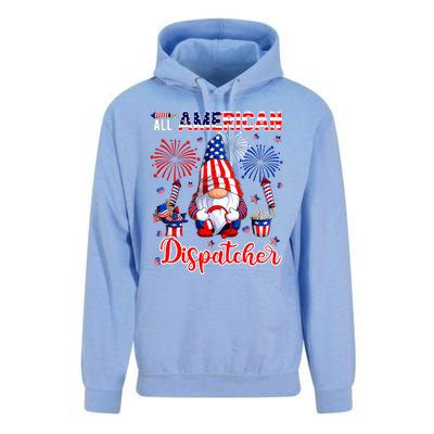 All American Costume Dispatcher 4th Of July Job Team Unisex Surf Hoodie