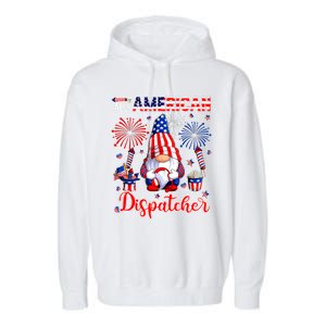 All American Costume Dispatcher 4th Of July Job Team Garment-Dyed Fleece Hoodie