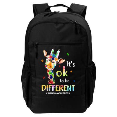 Autism Awareness Cute Giraffe Animal Its Ok To Be Different Backpack