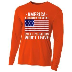 America A Country So Great Even Its Haters Wont Leave Cooling Performance Long Sleeve Crew