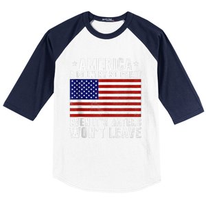 America A Country So Great Even Its Haters Wont Leave Baseball Sleeve Shirt