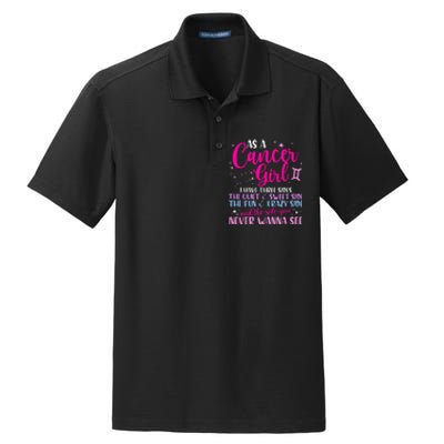 As A Cancer Girl I Have Three Sides Astrology Zodiac Sign Dry Zone Grid Polo