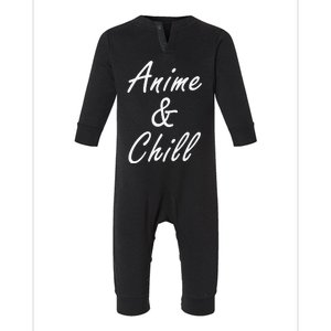 Anime And Chill Anime Lover Infant Fleece One Piece