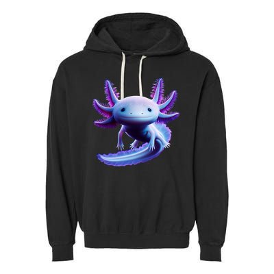 Axolotl Anime Cute Axolotl Garment-Dyed Fleece Hoodie