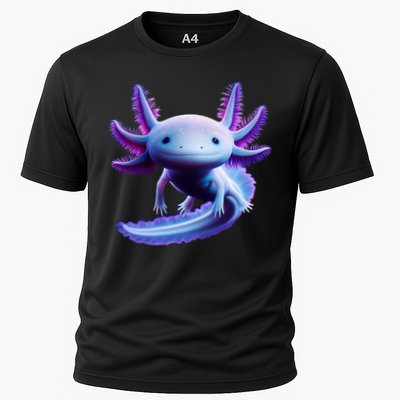 Axolotl Anime Cute Axolotl Cooling Performance Crew T-Shirt