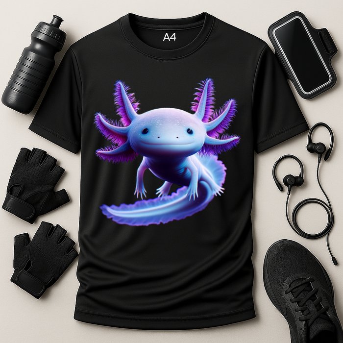 Axolotl Anime Cute Axolotl Cooling Performance Crew T-Shirt