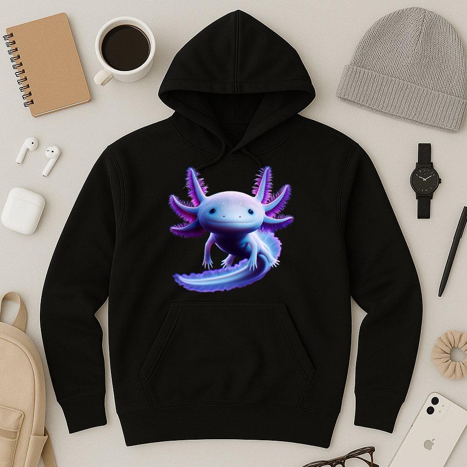 Axolotl Anime Cute Axolotl Hoodie