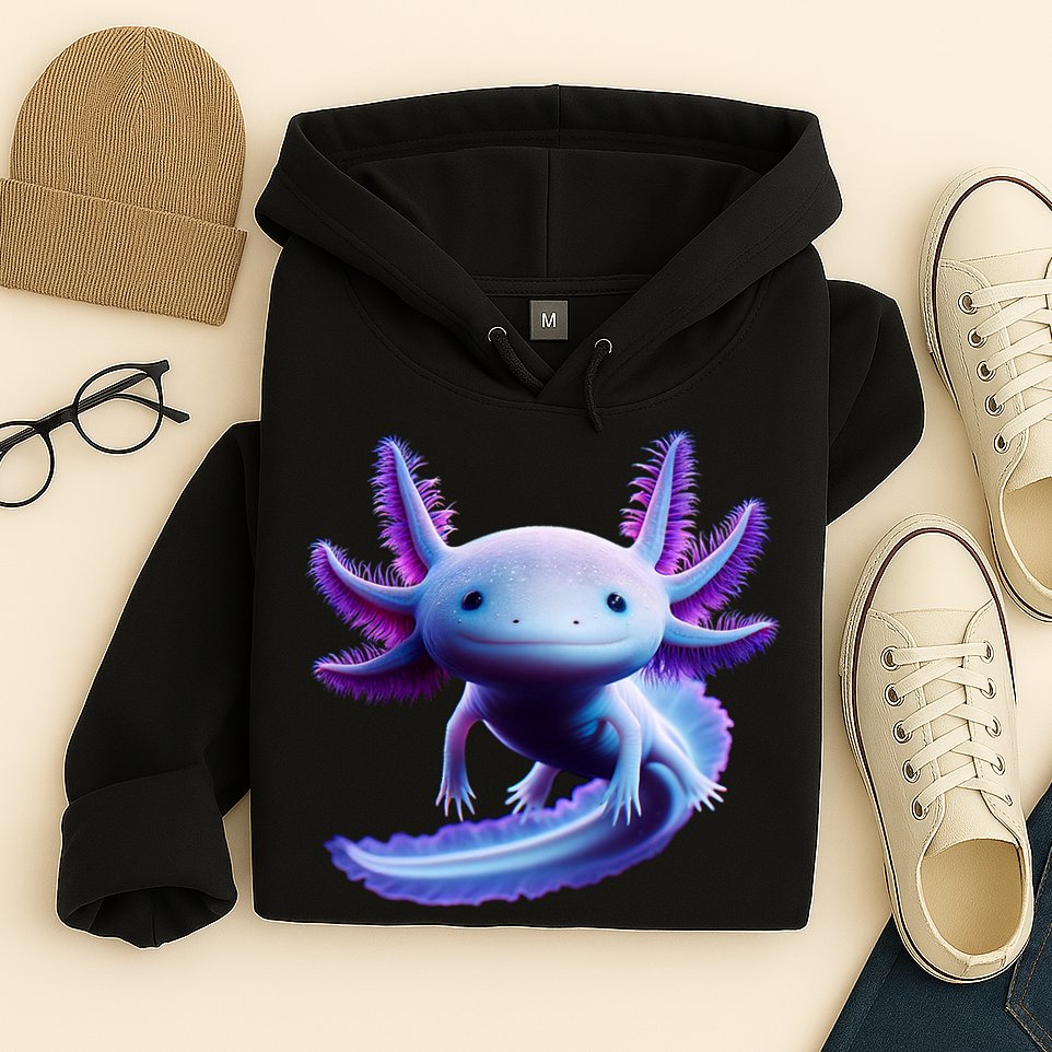 Axolotl Anime Cute Axolotl Hoodie