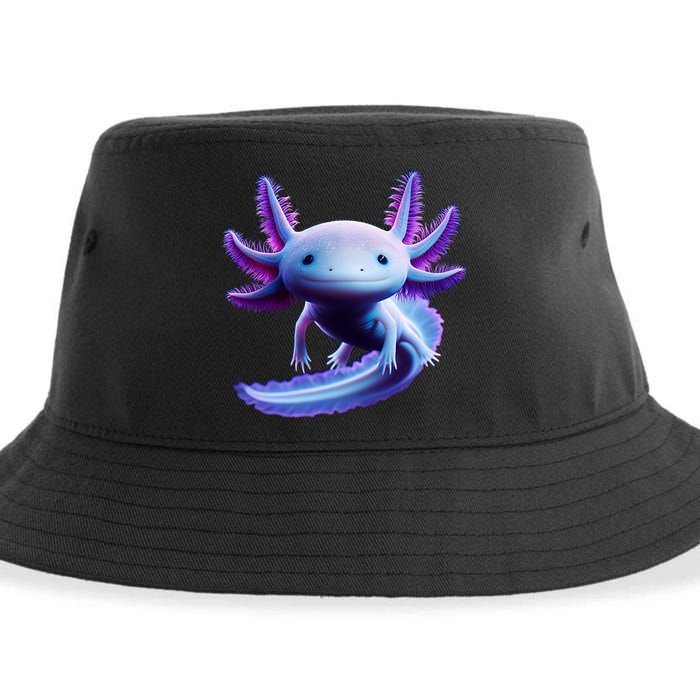 Axolotl Anime Cute Axolotl Sustainable Bucket Hat