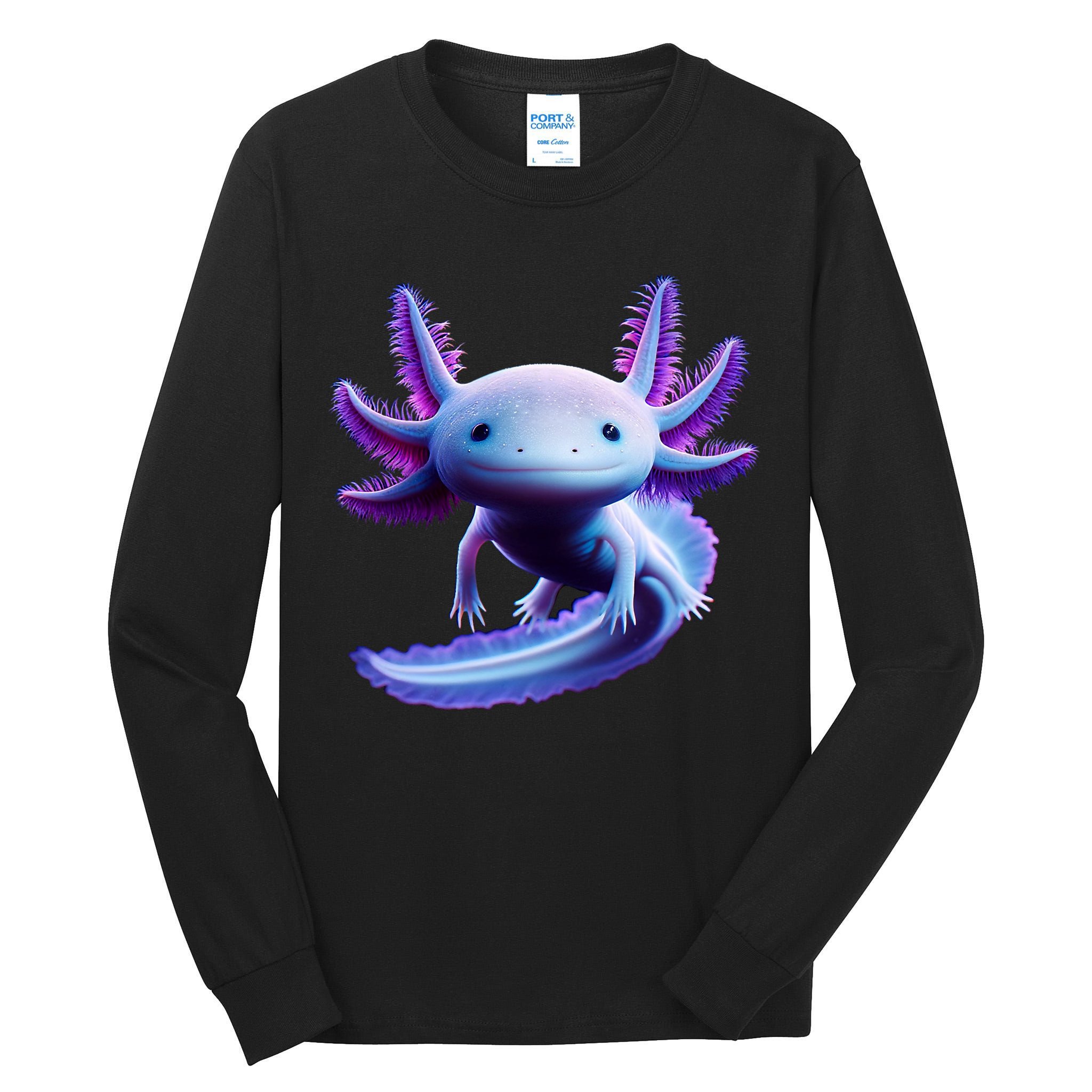 Axolotl Anime Cute Axolotl Tall Long Sleeve T-Shirt