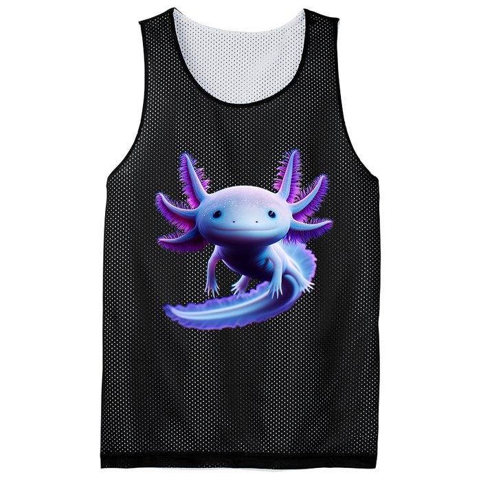 Axolotl Anime Cute Axolotl Mesh Reversible Basketball Jersey Tank