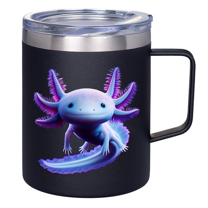 Axolotl Anime Cute Axolotl 12oz Stainless Steel Coffee Mug