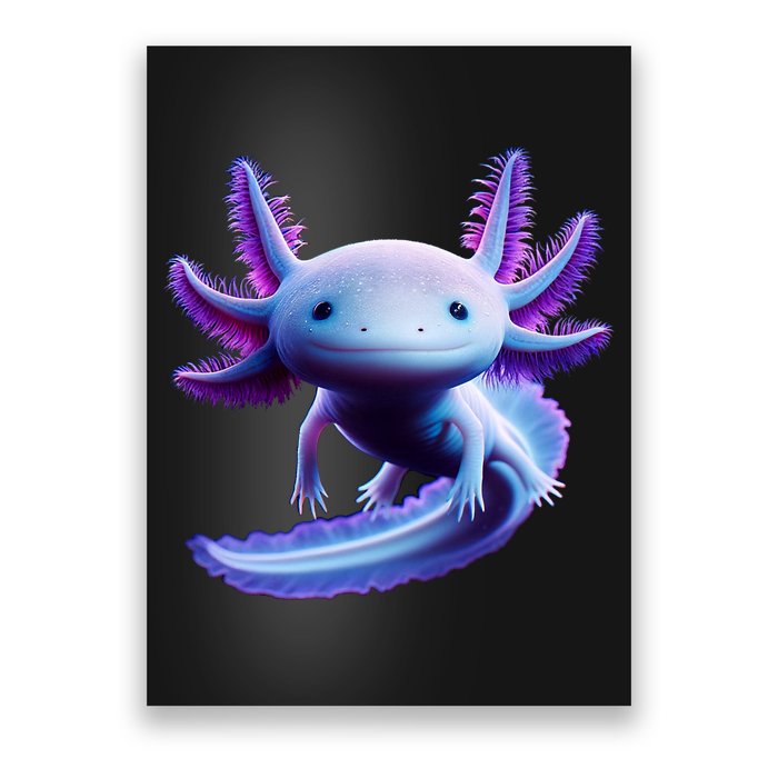 Axolotl Anime Cute Axolotl Poster