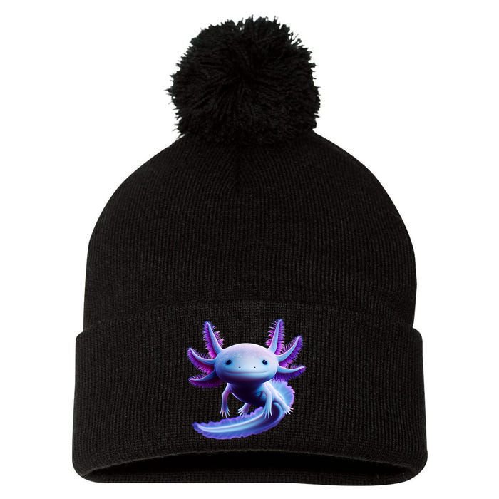 Axolotl Anime Cute Axolotl Pom Pom 12in Knit Beanie