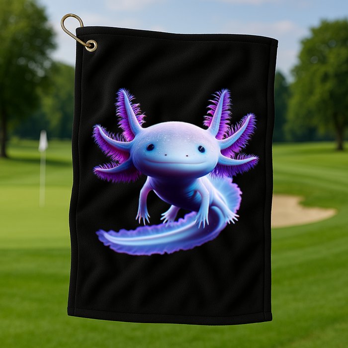 Axolotl Anime Cute Axolotl Golf Towel