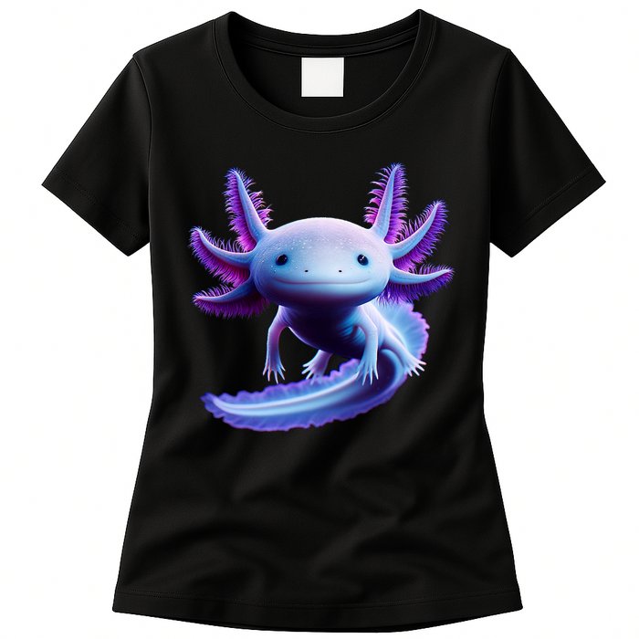 Axolotl Anime Cute Axolotl Womens T-Shirt