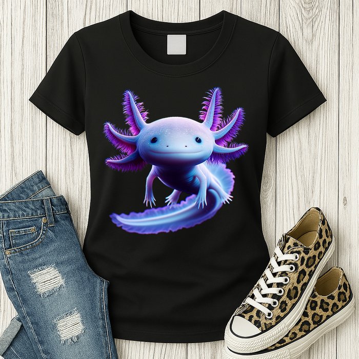 Axolotl Anime Cute Axolotl Womens T-Shirt