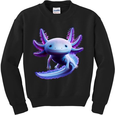 Axolotl Anime Cute Axolotl Kids Sweatshirt