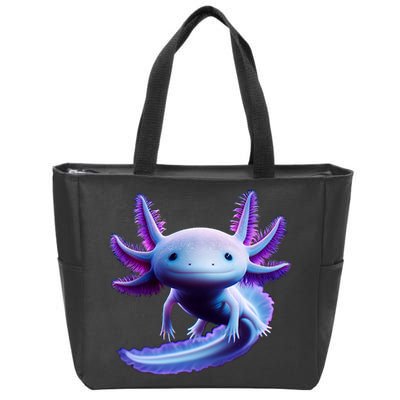 Axolotl Anime Cute Axolotl Zip Tote Bag
