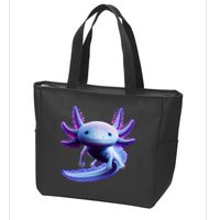 Axolotl Anime Cute Axolotl Zip Tote Bag