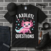 Axolotl Anime Cute Kawaii I Axolotl Questions Tall T-Shirt