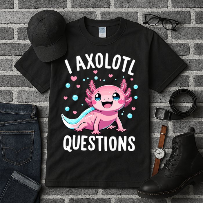 Axolotl Anime Cute Kawaii I Axolotl Questions Tall T-Shirt
