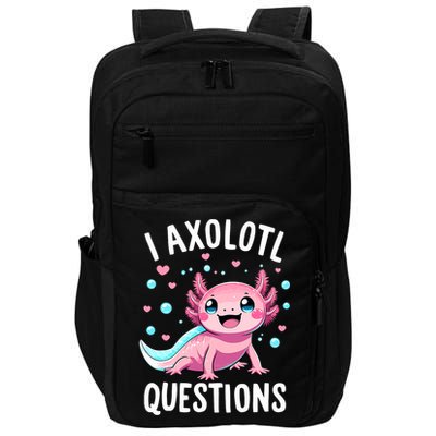 Axolotl Anime Cute Kawaii I Axolotl Questions Impact Tech Backpack