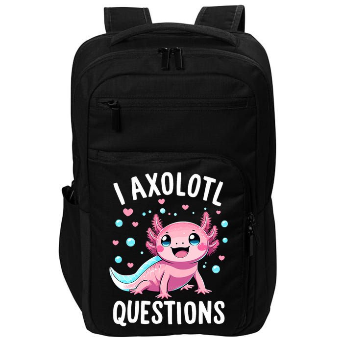 Axolotl Anime Cute Kawaii I Axolotl Questions Impact Tech Backpack