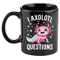 Axolotl Anime Cute Kawaii I Axolotl Questions 11oz C Handle Ceramic Mug