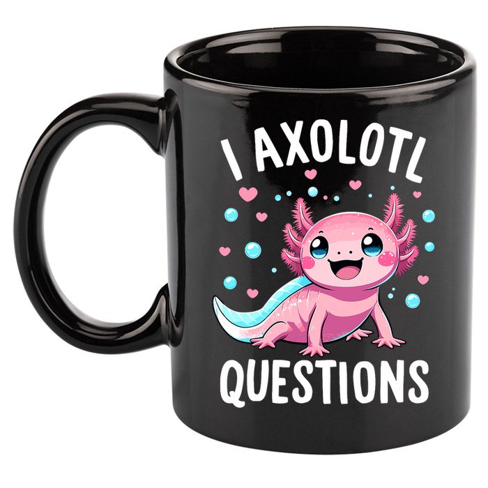 Axolotl Anime Cute Kawaii I Axolotl Questions 11oz C Handle Ceramic Mug