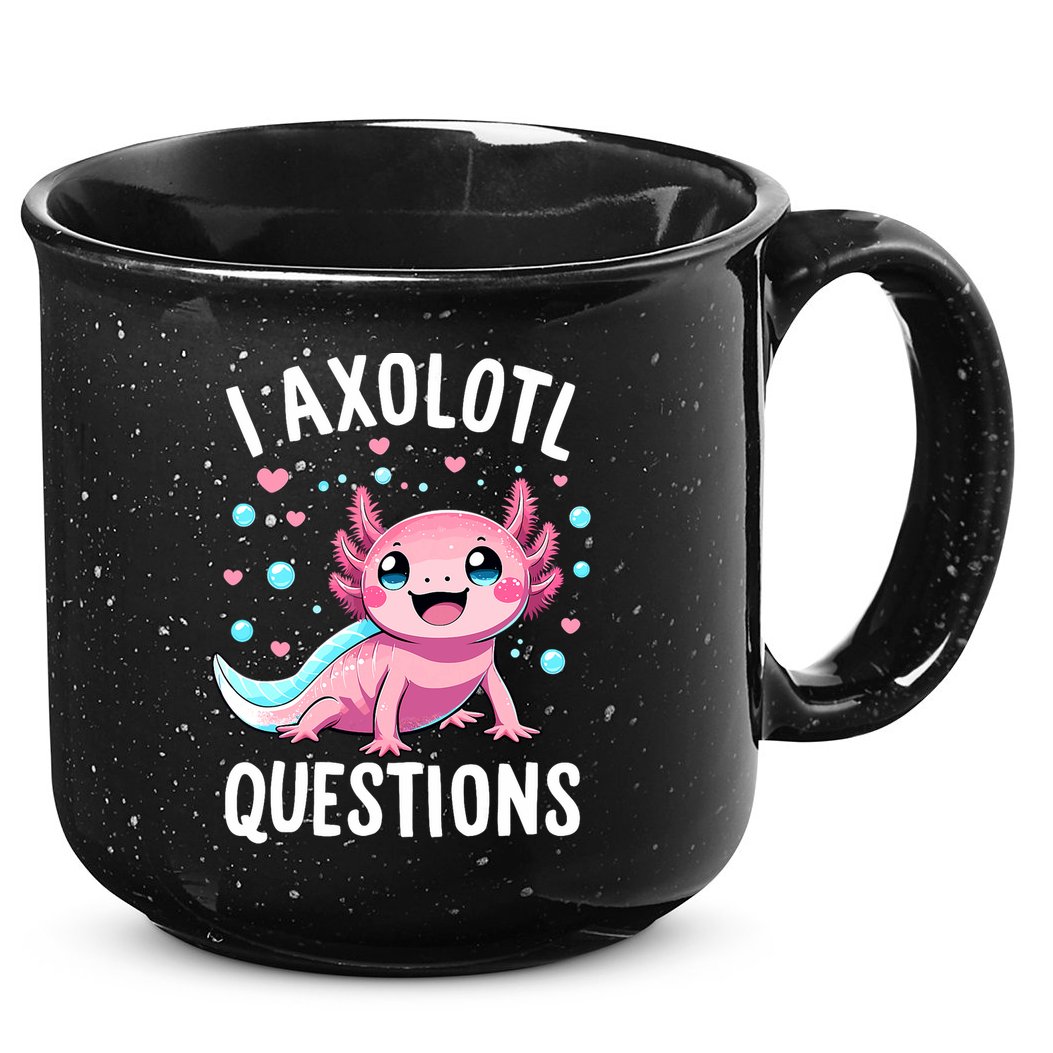 Axolotl Anime Cute Kawaii I Axolotl Questions 15oz Campfire Ceramic Mug
