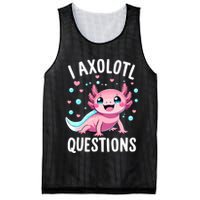 Axolotl Anime Cute Kawaii I Axolotl Questions Mesh Reversible Basketball Jersey Tank
