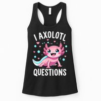 Axolotl Anime Cute Kawaii I Axolotl Questions Womens Tank Top