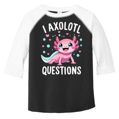 Axolotl Anime Cute Kawaii I Axolotl Questions Toddler Fine Jersey T-Shirt