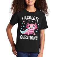 Axolotl Anime Cute Kawaii I Axolotl Questions Kids T-Shirt